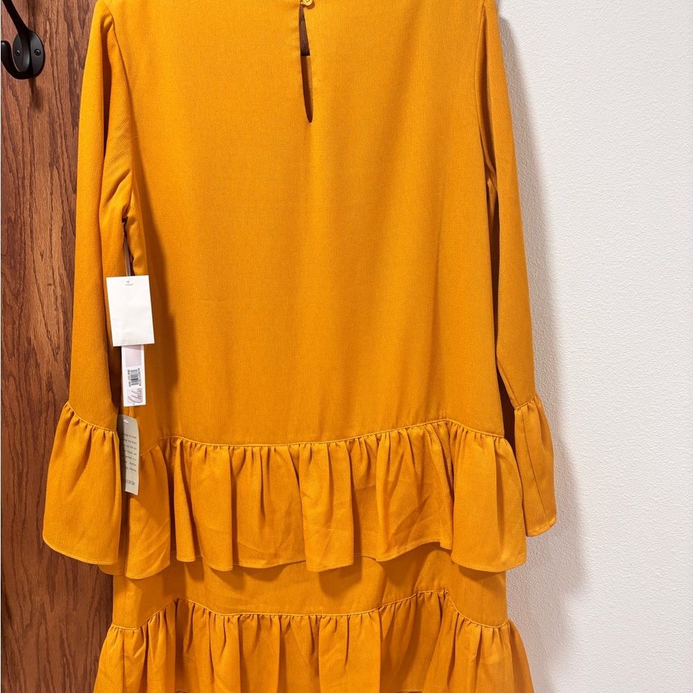 Chelsea28 Yellow Ruffle Midi Dress - Picture 5 of 5